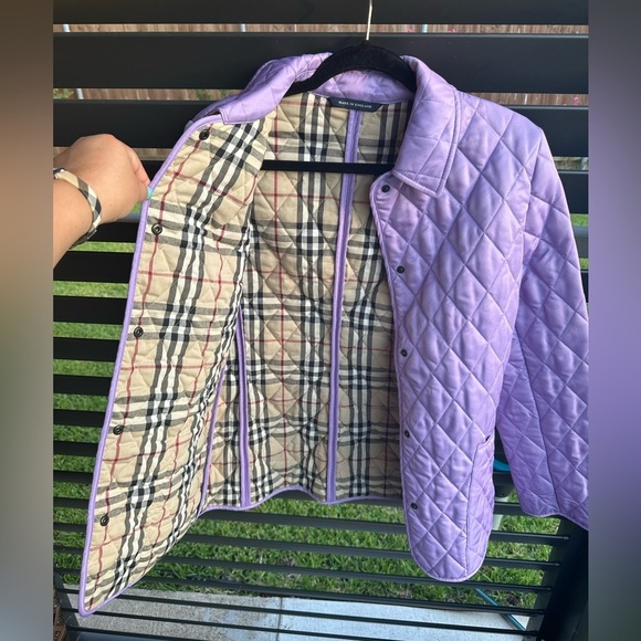 Burberry Quilted Lavender Jacket size S - Picture 2 of 11